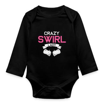 Homemade soap design for oil soap making - Organic Longsleeve Baby Bodysuit - black - Front