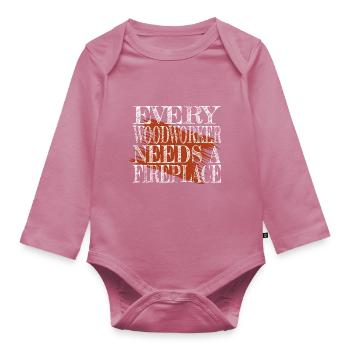 present forester - Baby Bio-Langarm-Body - Mauve - Vorne