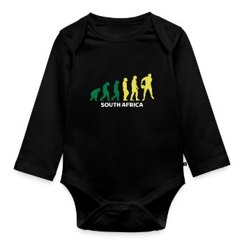 Joueur de rugby Sport Rugby Cadeau Rugby Entraîneur de rugby - Body Bébé bio manches longues - noir - Devant
