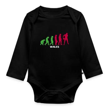 Joueur de rugby Sport Rugby Cadeau Rugby Entraîneur de rugby - Body Bébé bio manches longues - noir - Devant
