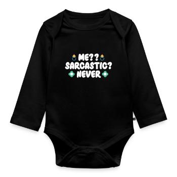Mama Muttertag Geschenkidee Schwanger - Baby Bio-Langarm-Body - Schwarz - Vorne