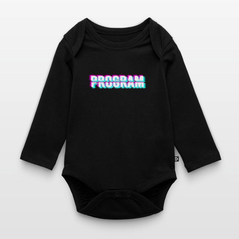 Computer program (white) Organic Longsleeve Baby Bodysuit