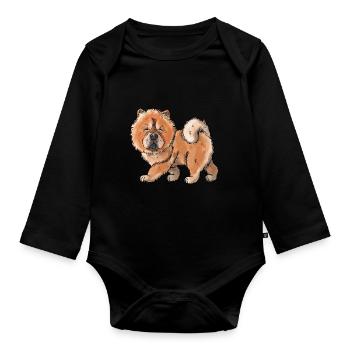 Jari - Body Bébé bio manches longues - noir - Devant