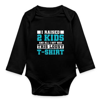 Mutter - Baby Bio-Langarm-Body - Schwarz - Vorne