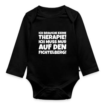 Fichtelberg Therapie - Baby Bio-Langarm-Body - Schwarz - Vorne