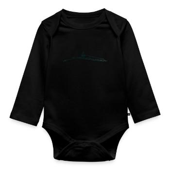 Rameurs Aviron Hommes Aviron Femmes - Body Bébé bio manches longues - noir - Devant