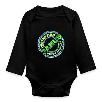 Perfektion Perfekt Janus - Baby Bio-Langarm-Body - Schwarz - Vorne