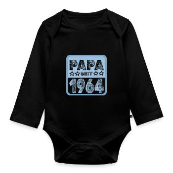 seit 1964 - Baby Bio-Langarm-Body - Schwarz - Vorne