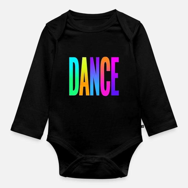 Dance - Baby Bio-Langarm-Body - Schwarz