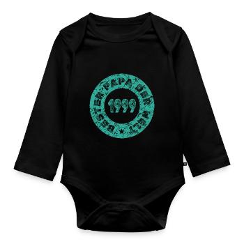 Bollerwagen 1999 - Baby Bio-Langarm-Body - Schwarz - Vorne