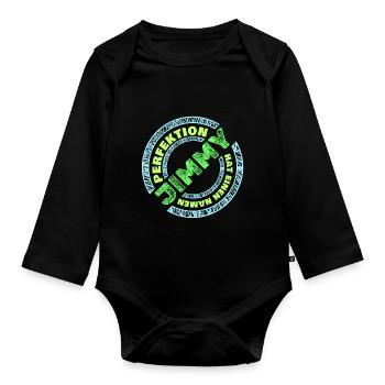Perfektion Perfekt Jimmy - Baby Bio-Langarm-Body - Schwarz - Vorne