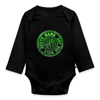 1991 - Baby Bio-Langarm-Body - Schwarz - Vorne