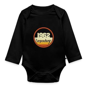 1962 - Baby Bio-Langarm-Body - Schwarz - Vorne