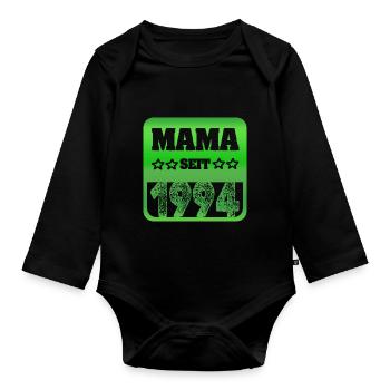 1994 - Baby Bio-Langarm-Body - Schwarz - Vorne