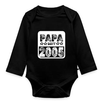 2005 - Baby Bio-Langarm-Body - Schwarz - Vorne