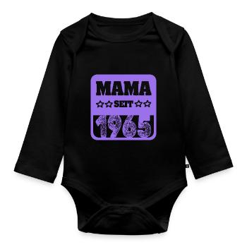 Mutti 1965 - Baby Bio-Langarm-Body - Schwarz - Vorne