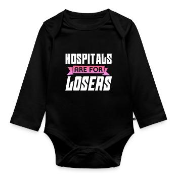 Correctional Nurse - Funny Prison Worker - Baby Bio-Langarm-Body - Schwarz - Vorne