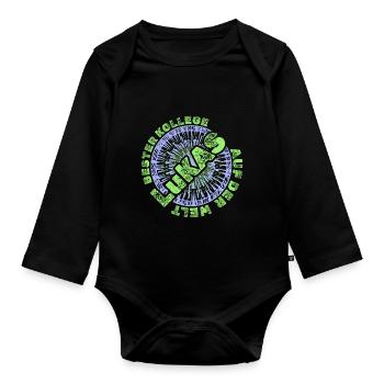 Chef Lukas - Baby Bio-Langarm-Body - Schwarz - Vorne