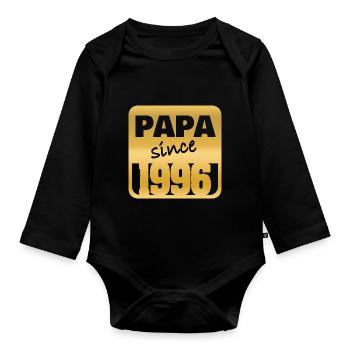 Année : 1996 - Body Bébé bio manches longues - noir - Devant
