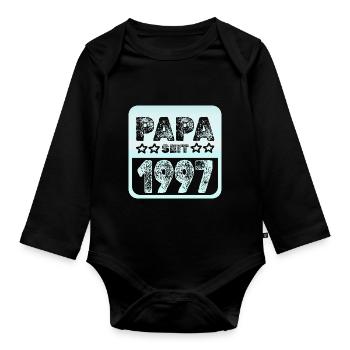 Jahr 1997 - Baby Bio-Langarm-Body - Schwarz - Vorne