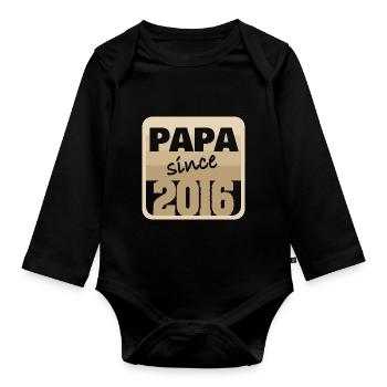 Bollerwagen 2016 - Baby Bio-Langarm-Body - Schwarz - Vorne