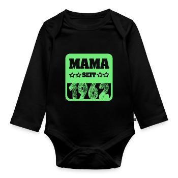 Mutti 1962 - Baby Bio-Langarm-Body - Schwarz - Vorne