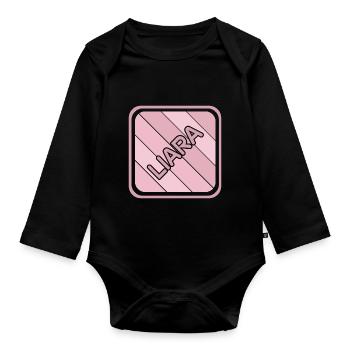 Cadeau pour Liara - Body Bébé bio manches longues - noir - Devant