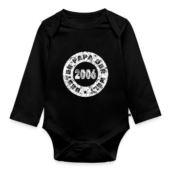 Bollerwagen 2006 - Baby Bio-Langarm-Body - Schwarz - Vorne