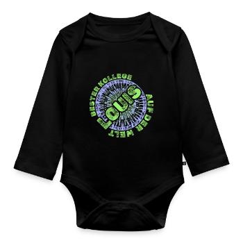 Louis - Baby Bio-Langarm-Body - Schwarz - Vorne