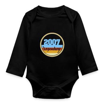 2007 - Baby Bio-Langarm-Body - Schwarz - Vorne