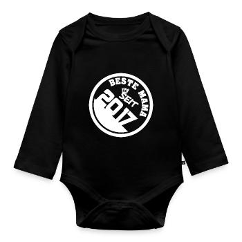 2017 - Baby Bio-Langarm-Body - Schwarz - Vorne