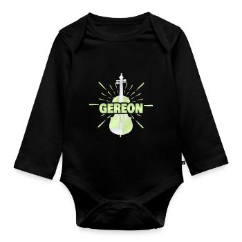 String instrument Gereon - Organic Longsleeve Baby Bodysuit - black - Front