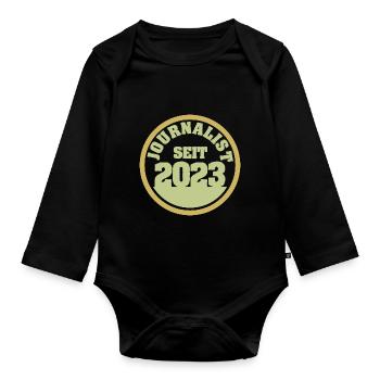 Journalist 2023 - Baby Bio-Langarm-Body - Schwarz - Vorne