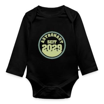 2029 - Baby Bio-Langarm-Body - Schwarz - Vorne