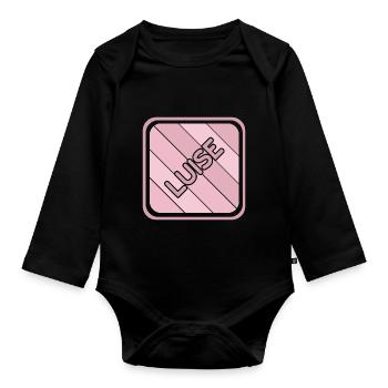 Luise - Baby Bio-Langarm-Body - Schwarz - Vorne