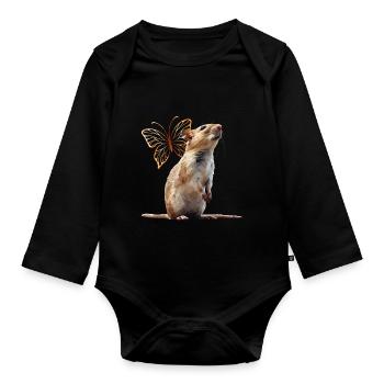 Rat - Body Bébé bio manches longues - noir - Devant