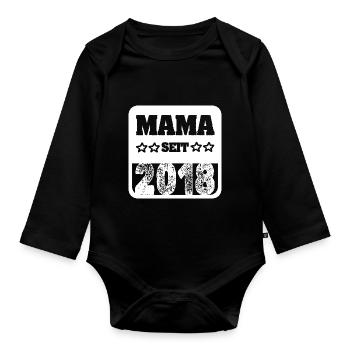 2018 - Body Bébé bio manches longues - noir - Devant