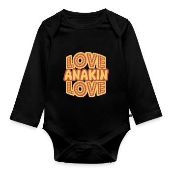 Cadeau pour Anakin - Body Bébé bio manches longues - noir - Devant