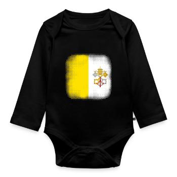 La Cité du Vatican en tant que Cité du Vatican - Body Bébé bio manches longues - noir - Devant