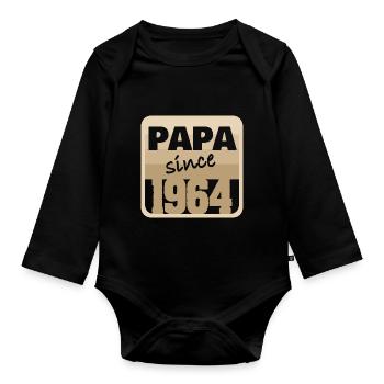 Bollerwagen 1964 - Baby Bio-Langarm-Body - Schwarz - Vorne