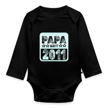 2011 - Organic Longsleeve Baby Bodysuit - black - Front