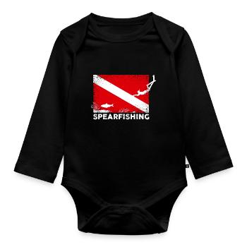 Spearfishing Scubadiving - Baby Bio-Langarm-Body - Schwarz - Vorne