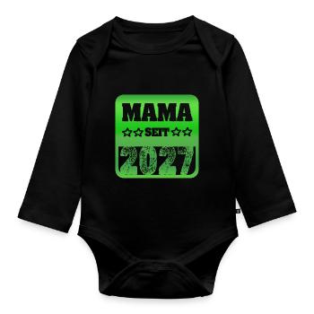 Mère 2027 - Body Bébé bio manches longues - noir - Devant