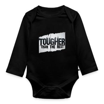 stärker als die anderen - Baby Bio-Langarm-Body - Schwarz - Vorne