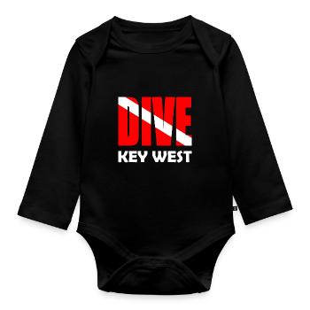 Dive Key West Karibik Caribbean USA Florida - Baby Bio-Langarm-Body - Schwarz - Vorne