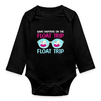 ce qui se passe sur le flotteur Design - Body Bébé bio manches longues - noir - Devant