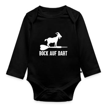 Bock Auf Dart - Fléchettes Spruch Dart Spieler - Body Bébé bio manches longues - noir - Devant