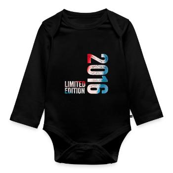 2016 Édition limitée Cadeau d’anniversaire 2016 - Body Bébé bio manches longues - noir - Devant