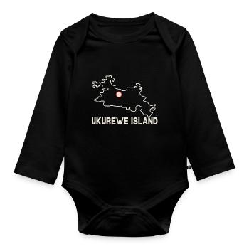 Ukurewe Island Africa - Organic Longsleeve Baby Bodysuit - black - Front