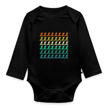 Vélo VTT - Body Bébé bio manches longues - noir - Devant